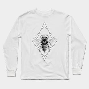 Geometric Honey Bee Long Sleeve T-Shirt